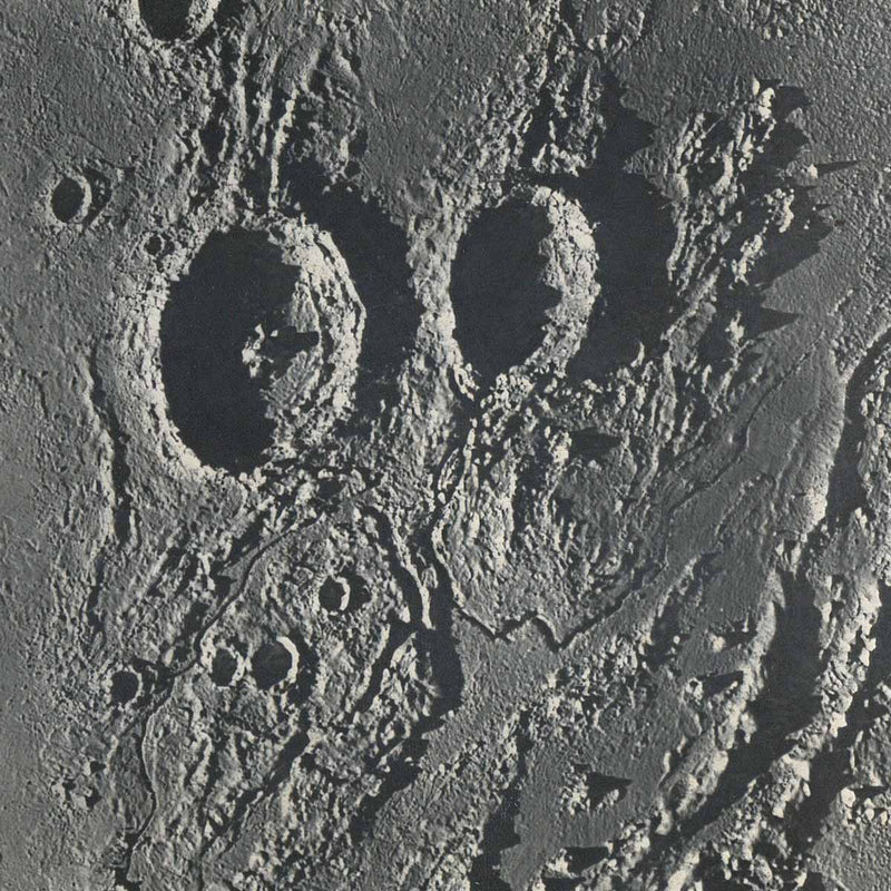 1874 Aristarchus and Herodotus Moon Craters Print - Muir Way - Astronomy