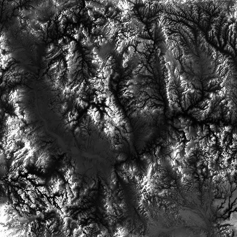 Arizona Elevation Map - Muir Way - Elevation