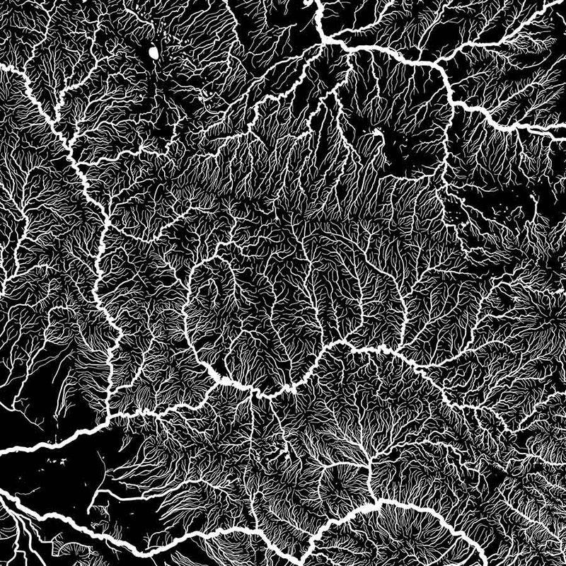 Arizona Hydrological Map - Muir Way - Hydrology
