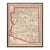 Vintage Map of Arizona 1883