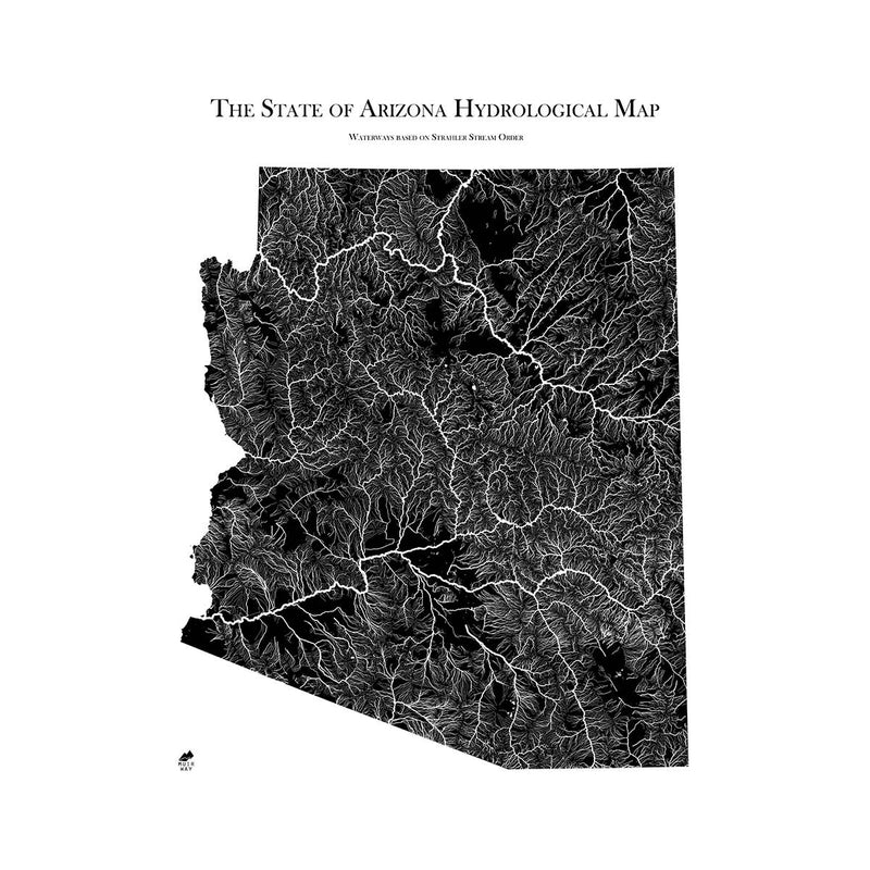 Arizona Hydrological Map - Muir Way - Hydrology