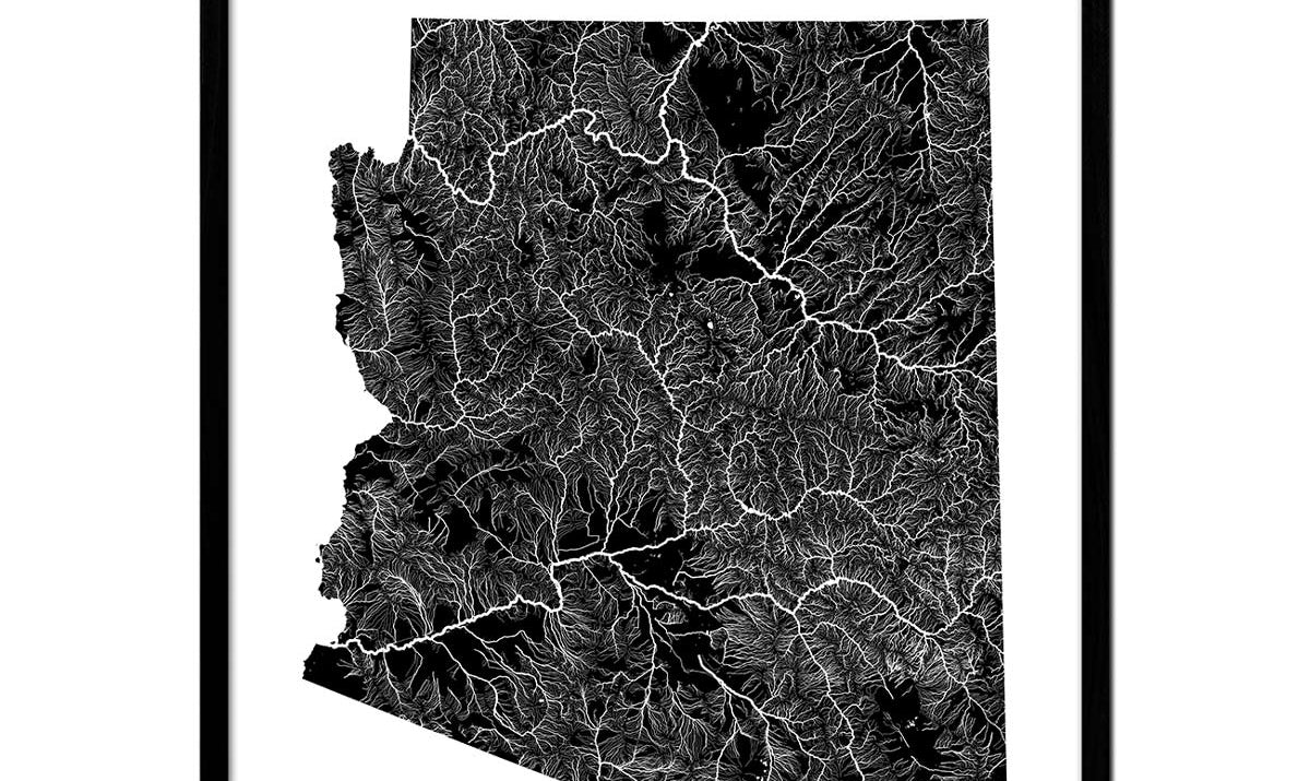 Arizona Hydrology Map