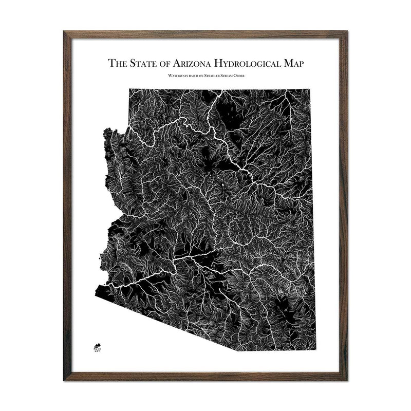 Arizona Hydrological Map - Muir Way - Hydrology