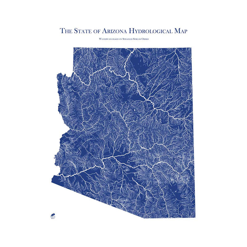 Arizona Hydrological Map - Muir Way - Hydrology