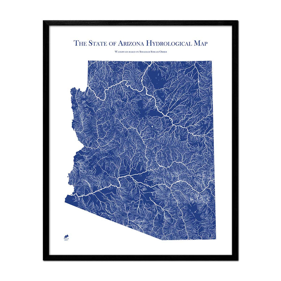 Arizona Hydrological Map | Map of rivers, streams & more – Muir Way