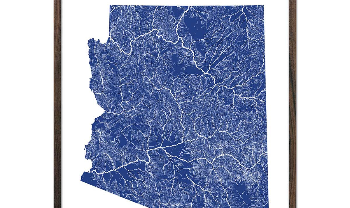 Arizona Hydrological Map