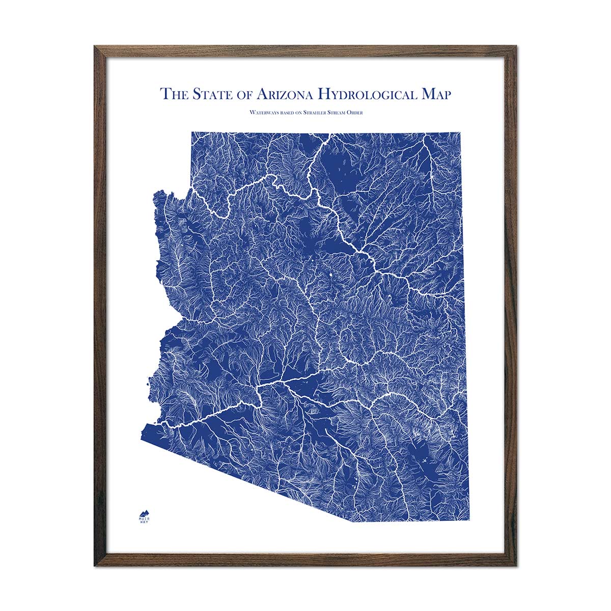 Arizona Hydrological Map | Map of rivers, streams & more - Muir Way