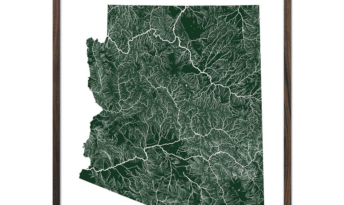 Arizona Rivers Map