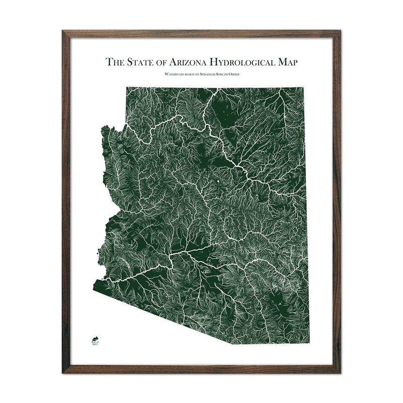 Arizona Hydrological Map - Muir Way - Hydrology
