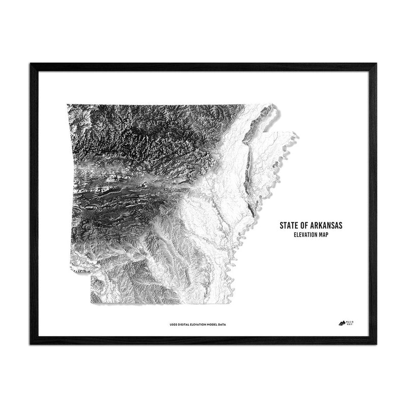 Arkansas Elevation Map - Muir Way - Elevation