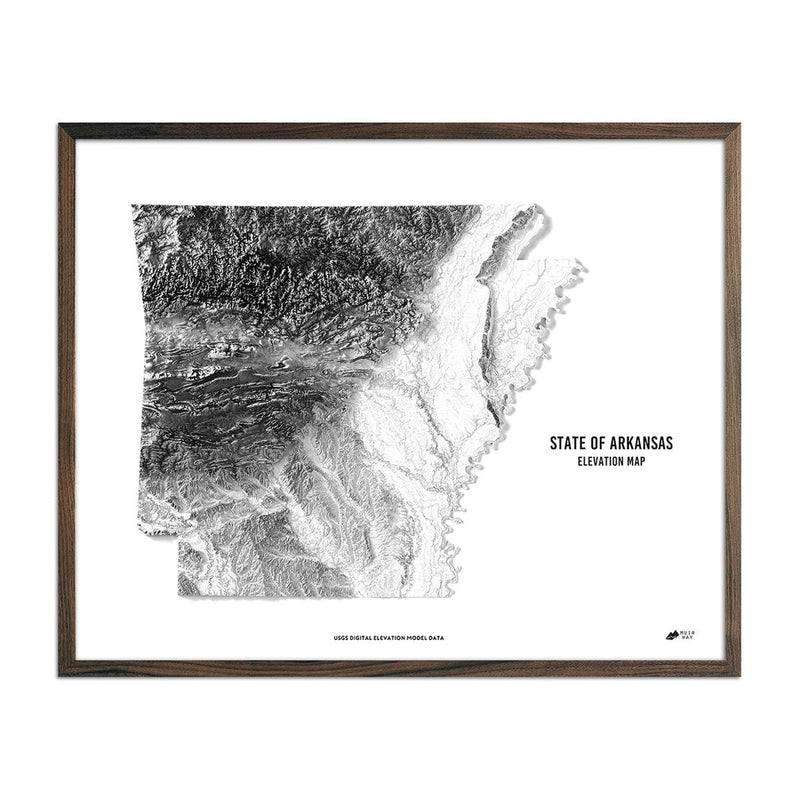 Arkansas Elevation Map - Muir Way - Elevation