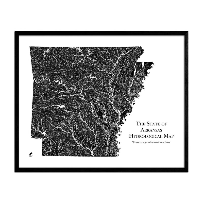 Arkansas Hydrological Map - Muir Way - Hydrology