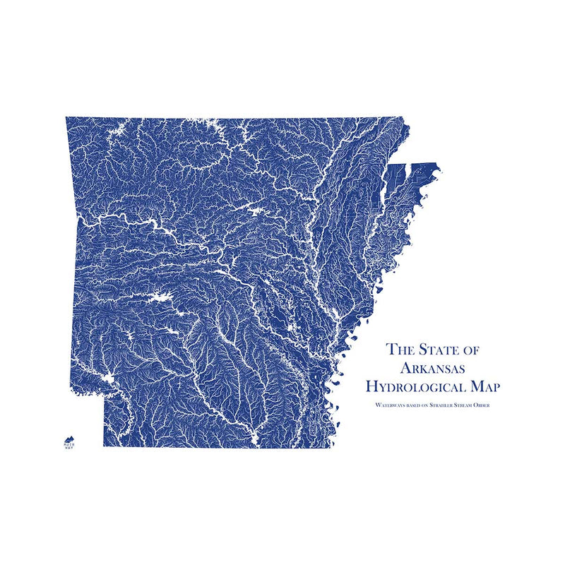 Arkansas Hydrological Map - Muir Way - Hydrology