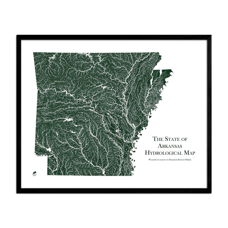 Arkansas Hydrological Map - Muir Way - Hydrology