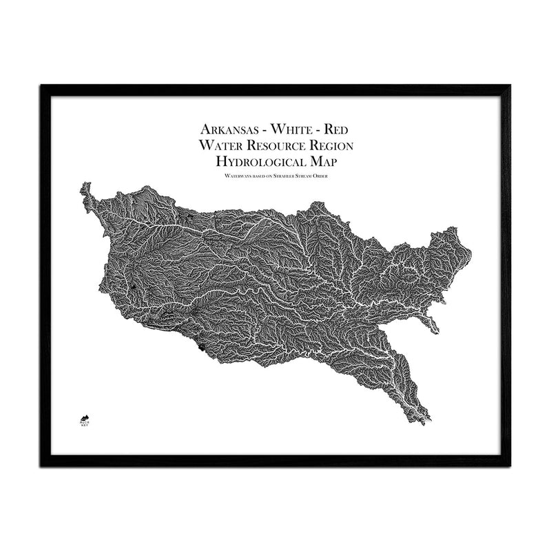 Arkansas White Red Regional Hydrological Map