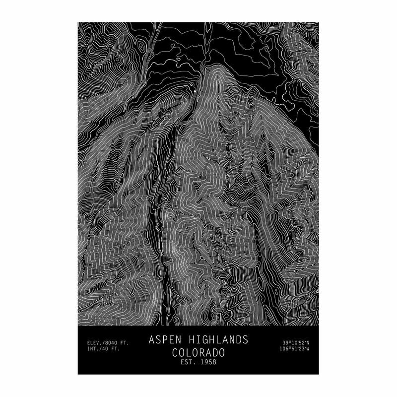 Aspen Highlands, Colorado - Muir Way - TOPO Series