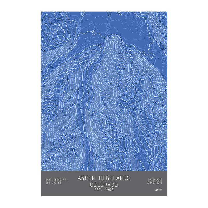Aspen Highlands, Colorado - Muir Way - TOPO Series