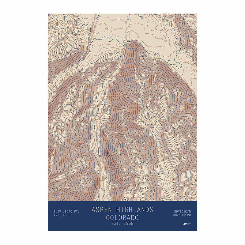 Aspen Highlands, Colorado - Muir Way - TOPO Series