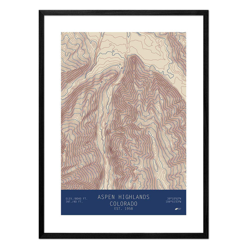 Aspen Highlands, Colorado - Muir Way - TOPO Series