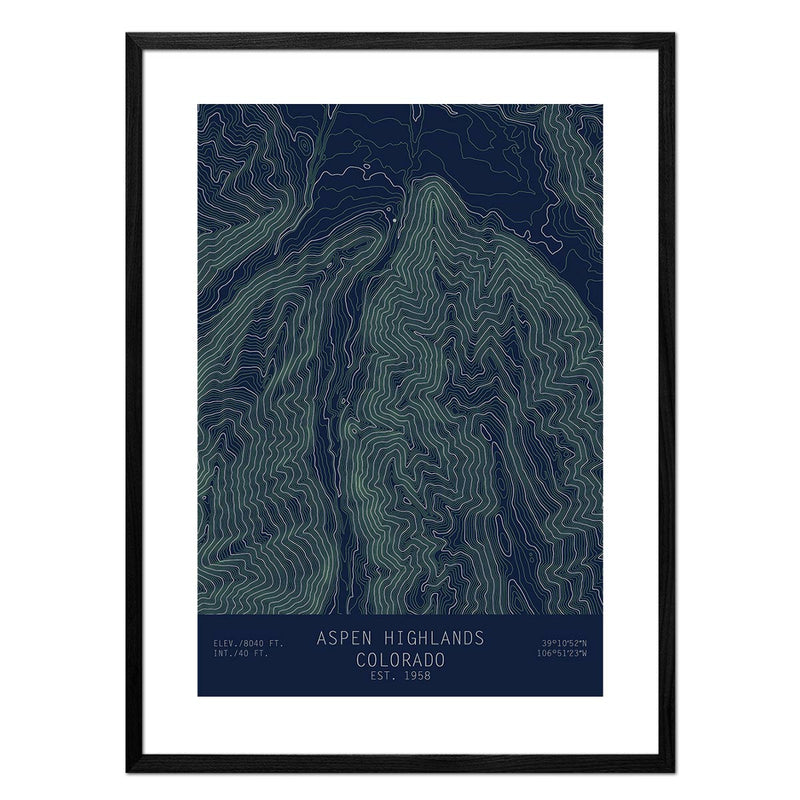 Aspen Highlands, Colorado - Muir Way - TOPO Series