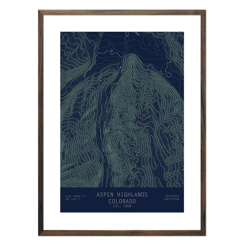 Aspen Highlands, Colorado - Muir Way - TOPO Series