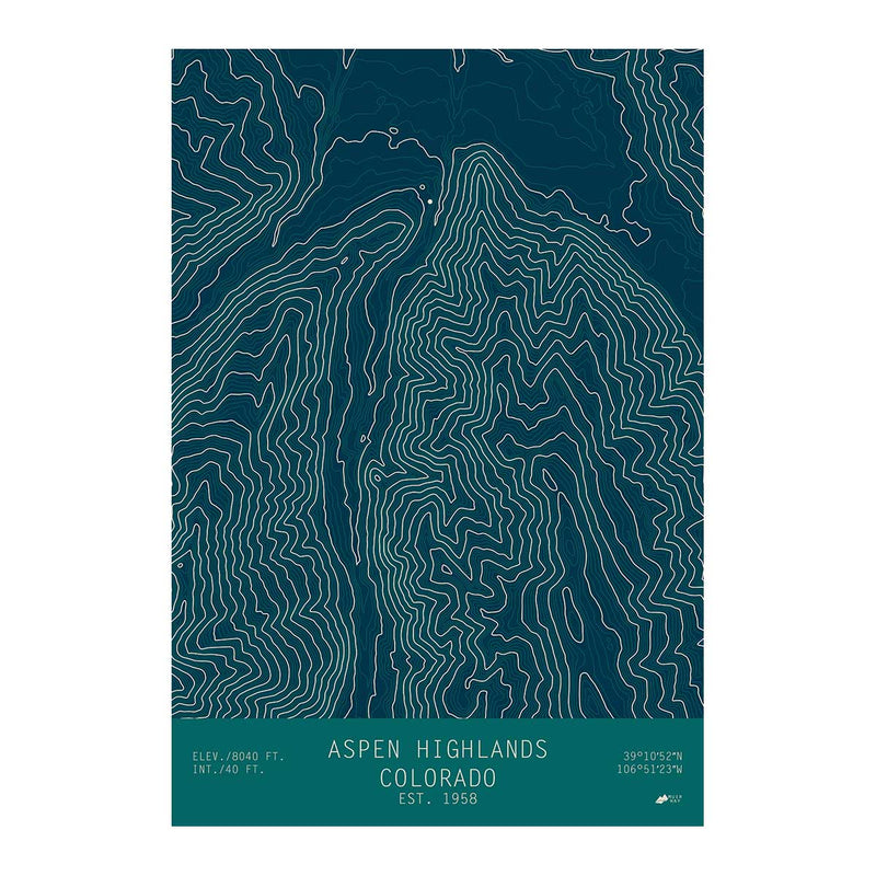 Aspen Highlands, Colorado - Muir Way - TOPO Series