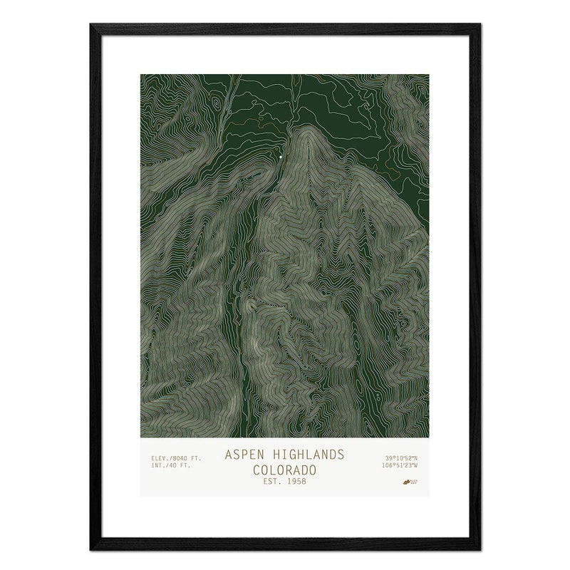 Aspen Highlands, Colorado - Muir Way - TOPO Series