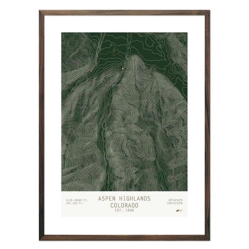Aspen Highlands, Colorado - Muir Way - TOPO Series