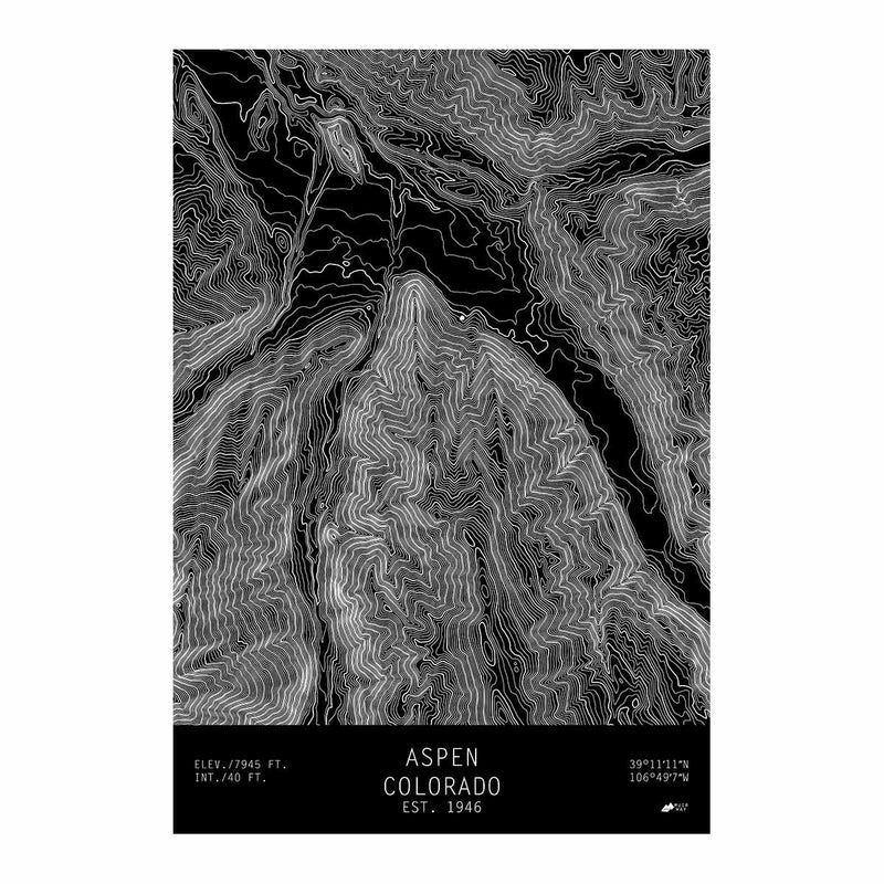 Aspen, Colorado - Muir Way - TOPO Series