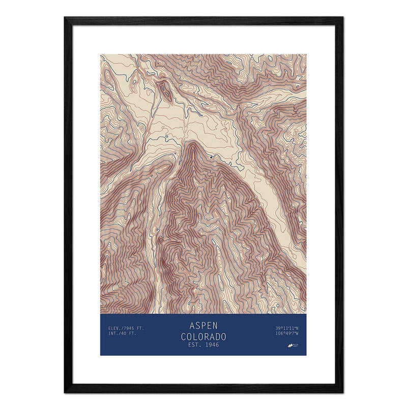 Aspen, Colorado - Muir Way - TOPO Series