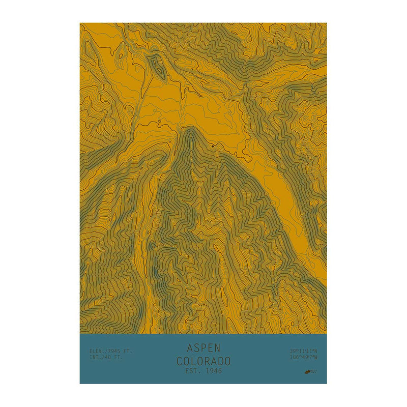 Aspen, Colorado - Muir Way - TOPO Series