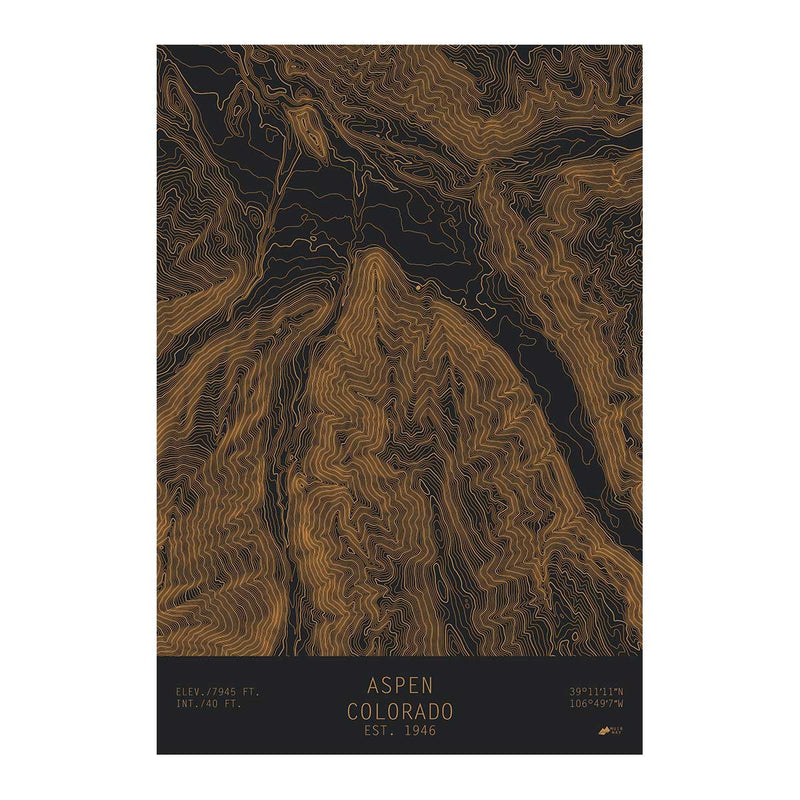 Aspen, Colorado - Muir Way - TOPO Series