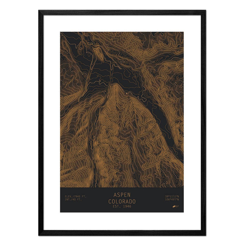Aspen, Colorado - Muir Way - TOPO Series