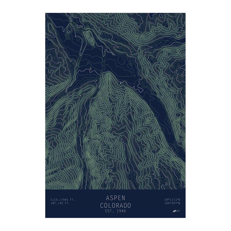 Aspen, Colorado - Muir Way - TOPO Series