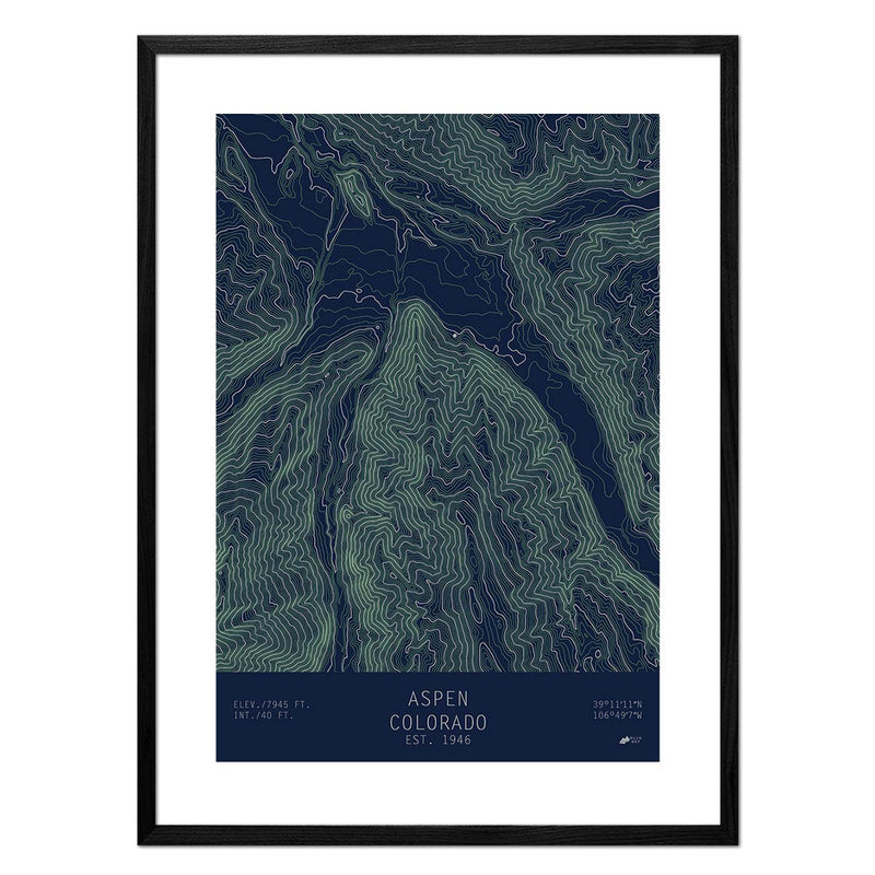 Aspen, Colorado - Muir Way - TOPO Series