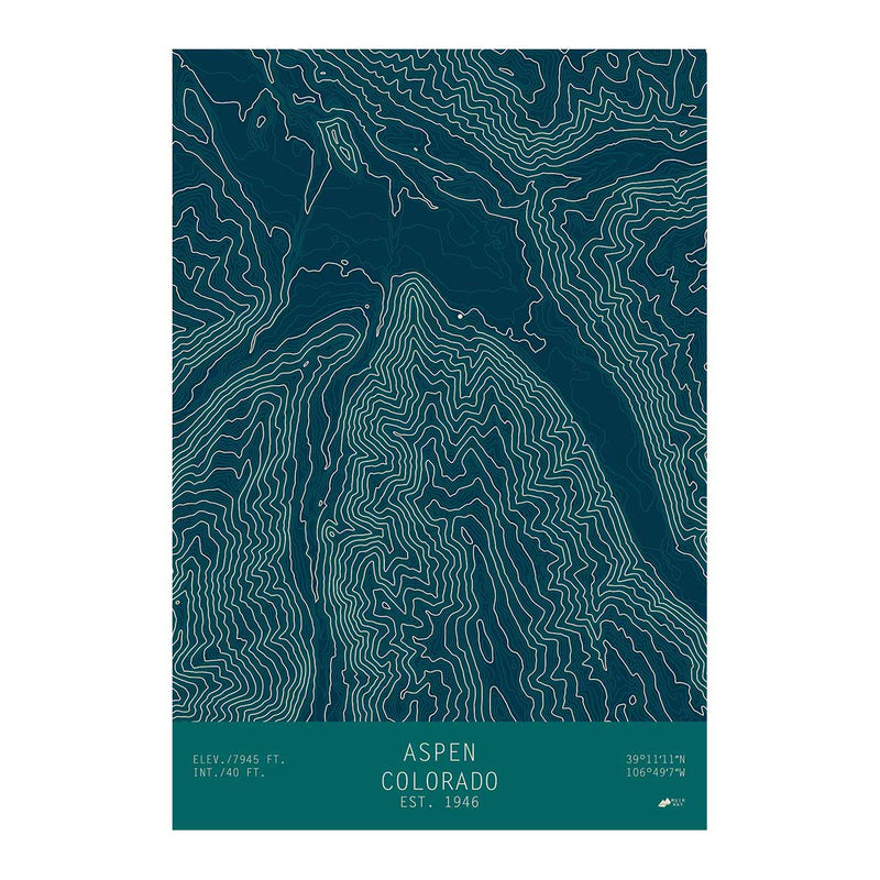 Aspen, Colorado - Muir Way - TOPO Series