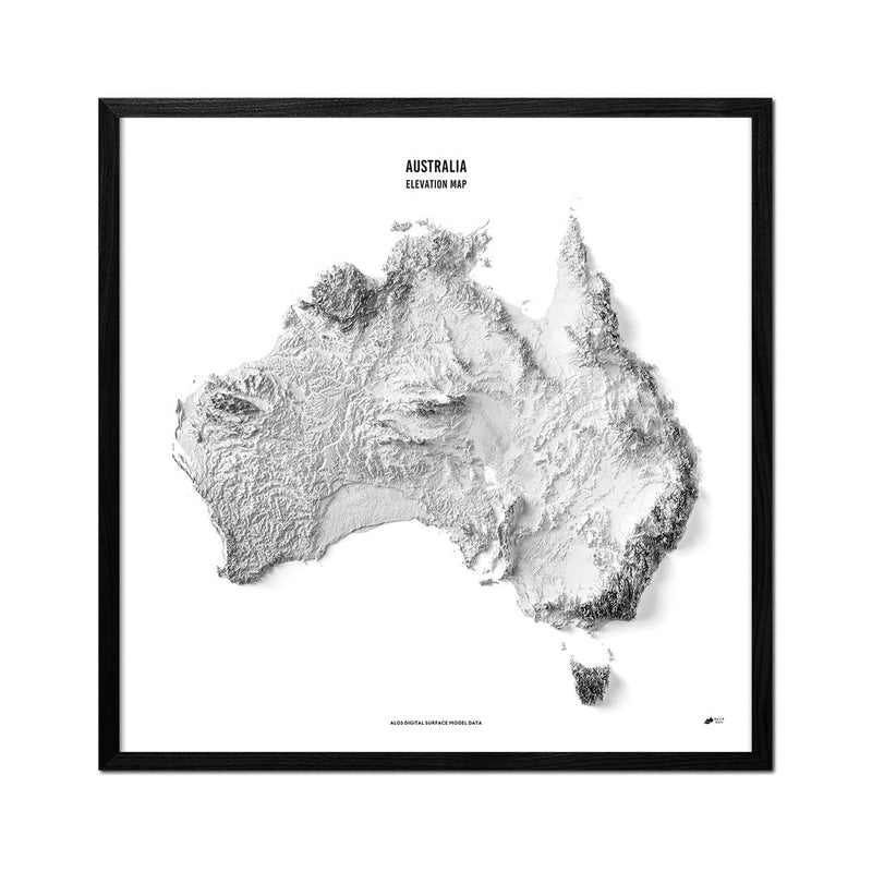 Australia Elevation Map - Muir Way - Elevation