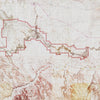 Badlands Relief Map