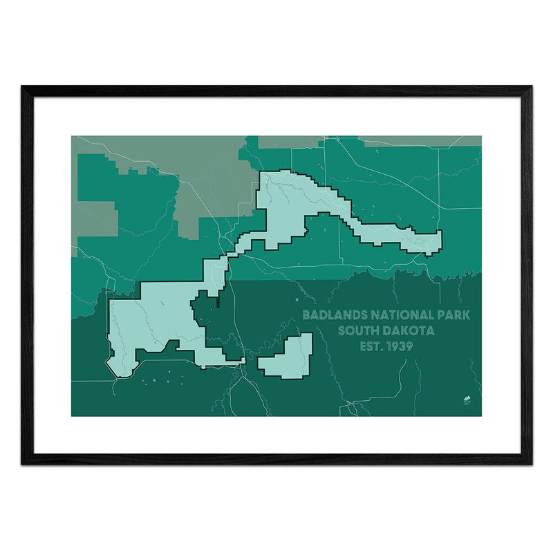 Badlands National Park Map - Muir Way - National Park