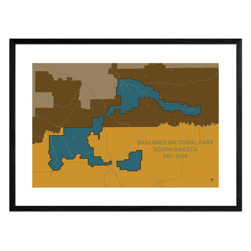Badlands National Park Map - Muir Way - National Park