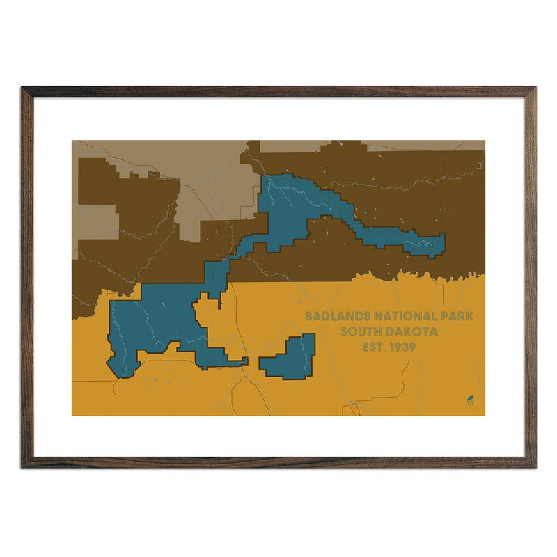 Badlands National Park Map - Muir Way - National Park