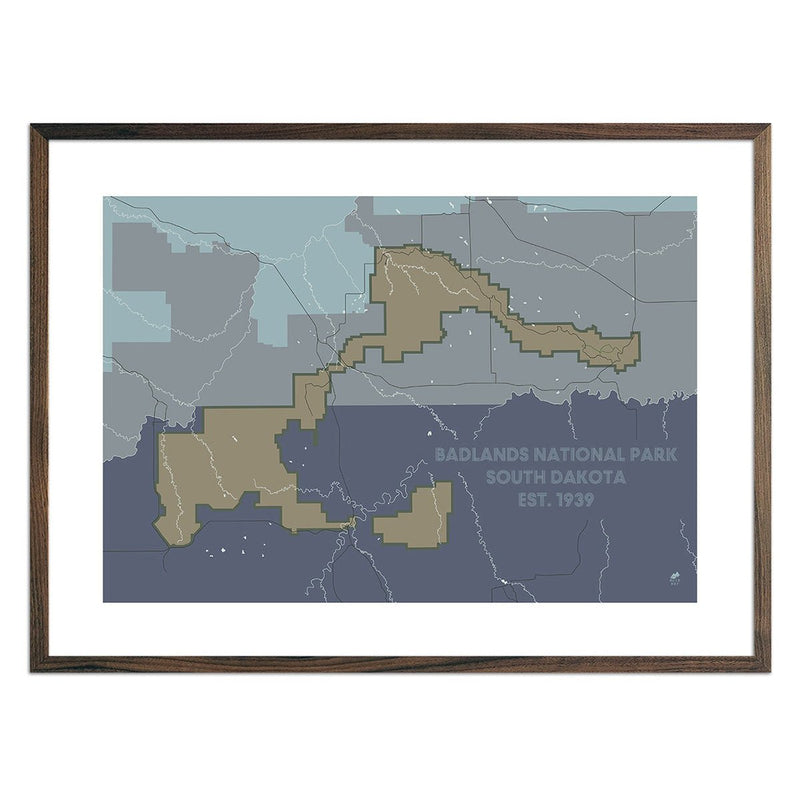 Badlands National Park Map - Muir Way - National Park