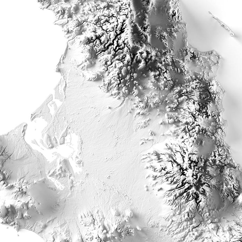 Baja California Elevation Map - Muir Way - Elevation