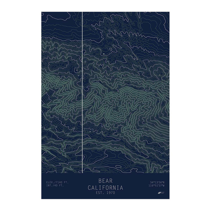 Bear, California - Muir Way - TOPO Series