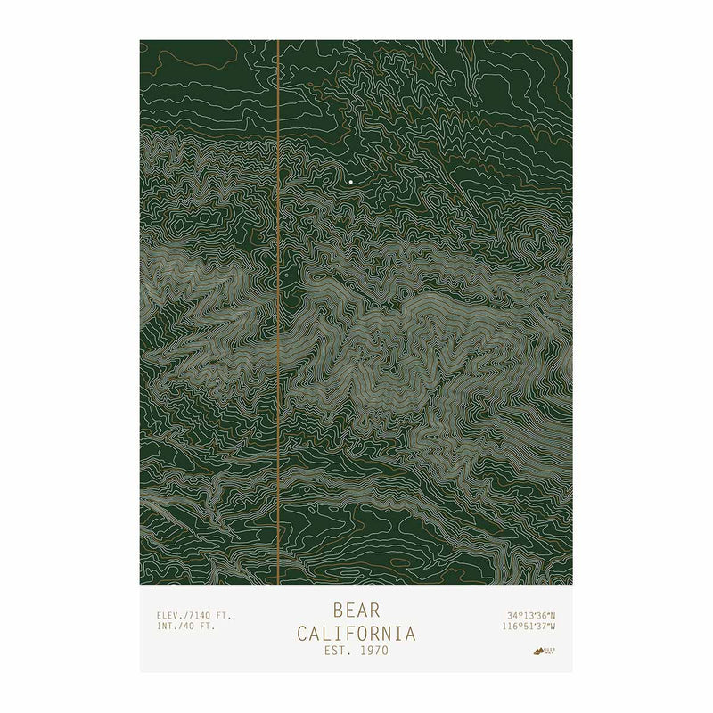Bear, California - Muir Way - TOPO Series