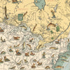 Big Game Fish Map - 1936