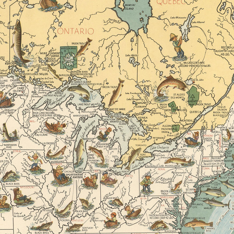 Comparative Size Map Vintage 1875 Antique Style Map Poster 18x12 inch :  : Home