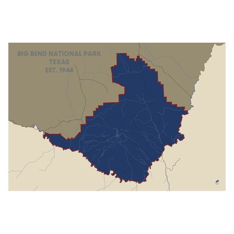Big Bend National Park Map - Muir Way - National Park