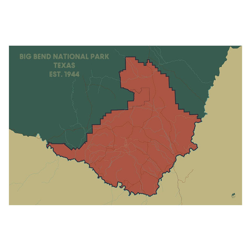 Big Bend National Park Map - Muir Way - National Park