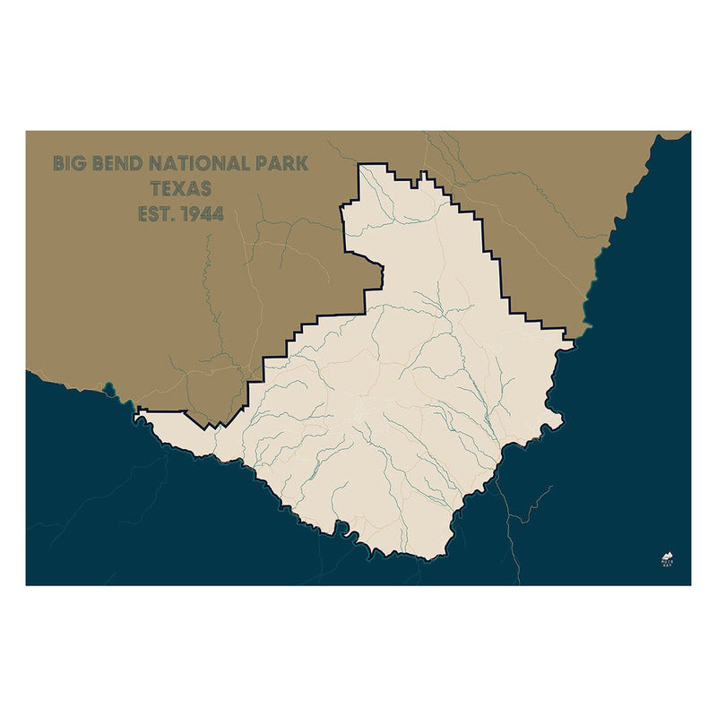 Big Bend National Park Map - Muir Way - National Park